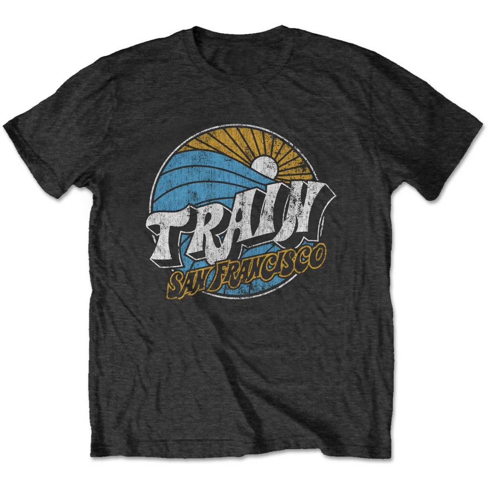 Train - Wave Heren Tshirt - Zwart